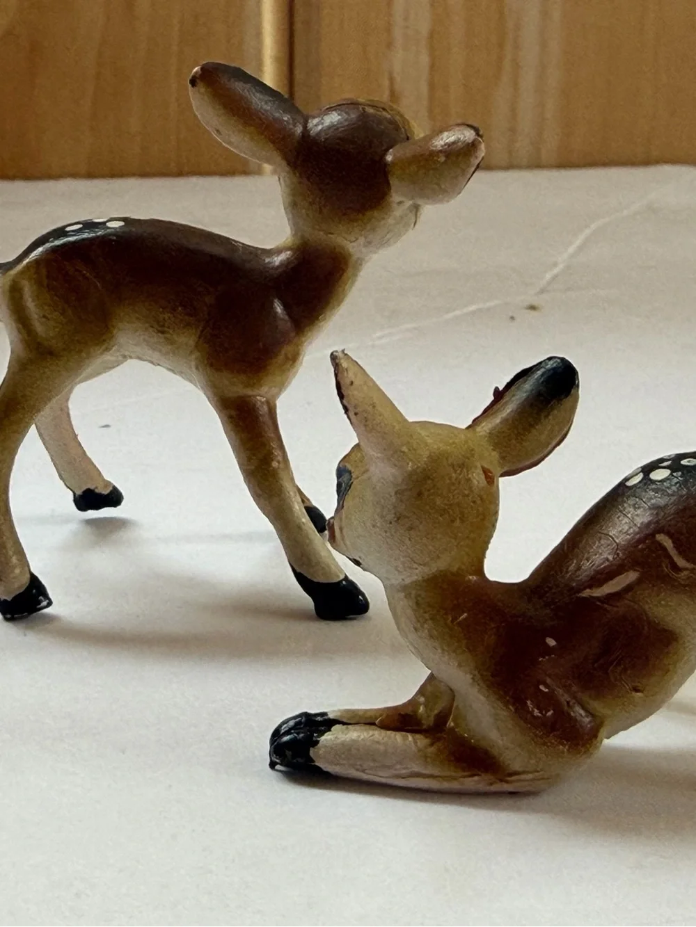 Vintage Miniature Plastic Deer Figures
